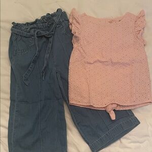 2T Tahari Pink and Blue Kids Matching Set